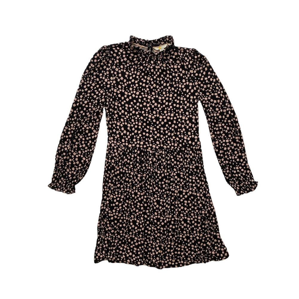 Boden Clara Enchanted Forest Jersey Dress D0023 Black Falling Bud US6R